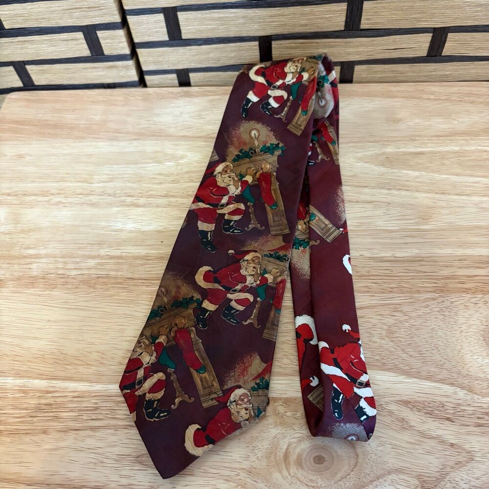 615 Collection Red Santa Claus‎ Tie